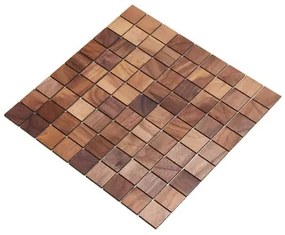 ORECH mozaika 2D - drevené obklady do kúpeľne a kuchyne 30 x 30 mm