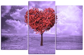 Obraz na plátne - Srdce v tvare stromu 1106FC (105x70 cm)