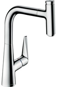 HANSGROHE Talis Select M51 páková drezová batéria s vyťažiteľným výtokom, 1jet, sBox, výška výtoku 223 mm, chróm, 73852000