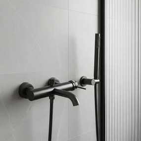 Rea Lungo Grip, vaňová batéria s ručnou sprchovou hlavicou, grafitová, REA-B2352