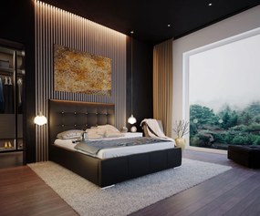 Čalúnená manželská posteľ ALBERT s úložným priestorom 180 x 200 cm Veľkosť: 180 x 200 cm