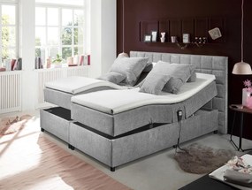 XXXLutz BOXSPRINGOVÁ POSTEĽ, 180/200 cm, svetlosivá MID.YOU - Online Only spálne - 002220029401