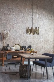 BePureHome Vogue zamatová jedálenská lavica - Oranžová