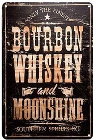 Ceduľa Bourbon Whiskey and Moonshine