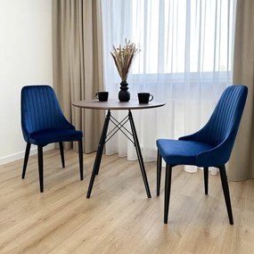 Jedálenská stolička LORIENT zamatová, granátová