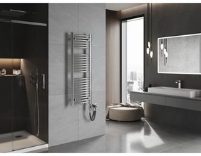 Mexen Ares, elektrické vykurovacie teleso 1200x400 mm + vykurovacia tyč 300 W, chrómová, W102-1200-400-2300-01