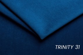 Rohová sedačka Laksaro s rozkladom pravostranná - modrý zamat Trinity 31