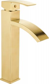 Mexen Libra vysoká umývadlová batéria, zlatá, 745110-50