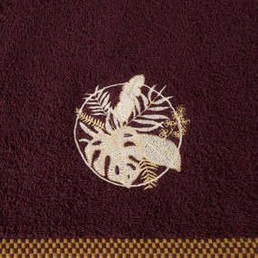 FROTÉ UTERÁK PALMS 50X90 CM BORDOVÁ