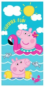 DETSKÝ UTERÁK PEPPA PIG 70X140 CM VZOROVANÁ