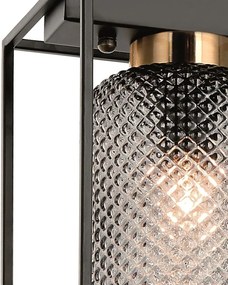 Toolight Toolight, stropné svietidlo 1xE27 APP1264-1C, čierna-zlatá, OSW-06589