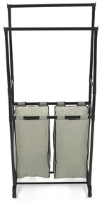 Stojan s úložným priestorom GD-176 BK, plast,čierna