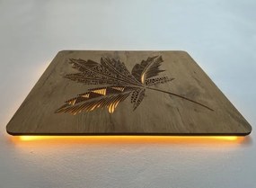 Obraz List stromu s led podsvietením na batériu