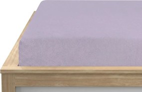 Fleecová napínacia obliečka MOLTON svetlofialová 180 x 200 cm