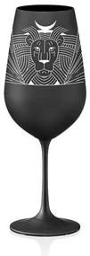 Crystalex pohár Zverokruhy Lev čierna 550 ml