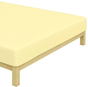 Jersey prestieradlo na jednolôžko - 90 x 200 cm - vanilkové