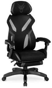 JAKS Herná stolička čierna látka Maximo