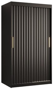 Šatník Towiro Wave 1 100, Farby: čierna