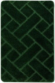 Kúpeľňový koberček Lotus fľaškovo zelený, tehla