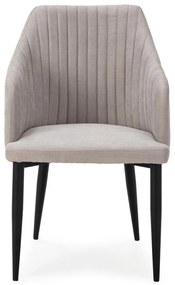 Svetlosivé čalúnené jedálenské kreslá v súprave 2 ks Nadi – Marckeric