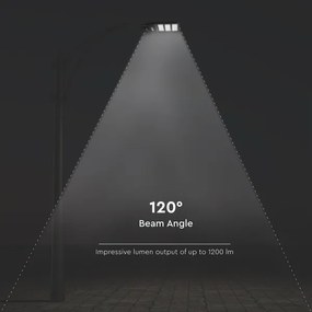 LED stmievateľná solárna pouličná lampa LED/12W/3,2V 6000K IP65 10000 mAh + DO