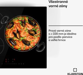 Klarstein Delicatessa Paella indukčná varná doska, Paella zóna, Power Boost, Ovládanie posuvníkmi