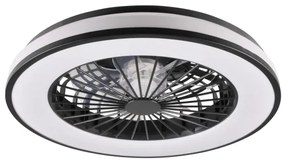 LED Stmievateľné stropné svietidlo s ventilátorom LED/48W/230V 3000-6500K + DO