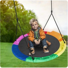 Neo-Sport Swingo XXL pestrofarebná hojdačka bocianie hniezdo 110 cm