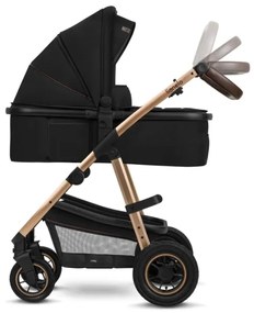 Lionelo - Kombinovaný kočík 3v1 AMBER Čierny Onyx