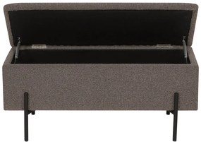 Hnedá lavica z textílie buklé Watford – House Nordic