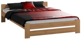 Vyvýšená masívna posteľ Euro 140x200 cm vrátane roštu Jelša