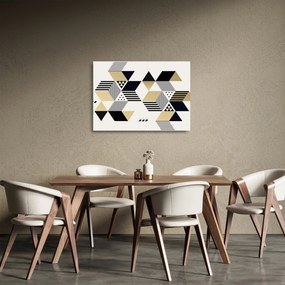 Sklenený obraz - Geometrické tvary N⁰1 (70x50 cm)