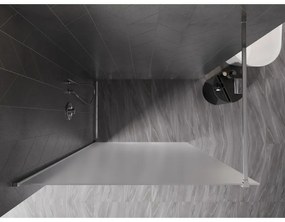 Mexen, Mexen Kioto-X sprchová stena 150 x 200 cm, mráz 10 mm, chróm - 800-150-101-01-30-X