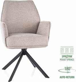 SI Stolička Hugo Brego béžová