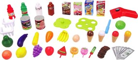 LEAN Toys Súprava supermarketov Potraviny pre deti