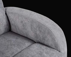 LuxuryForm DESIGN Televízne kreslo BRUNO otočné s polohovaním - šedé