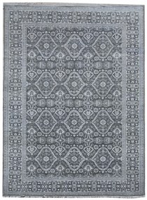 Diamond Carpets koberce Ručne viazaný kusový koberec Diamond DC-HALI B Grey / silver - 275x365 cm