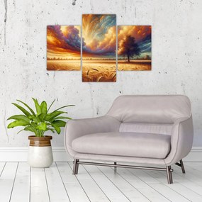 Obraz – Strom na poli (90x60 cm)