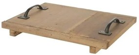 Drevený podnos na kávu s rúčkami Rustic 29x22cm