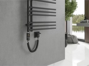Mexen Neptun, elektrické vykurovacie teleso 1400 x 500 mm, 600 W, antracitová, W101-1400-500-2600-66