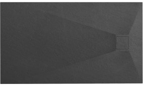 Rea Magnum Black, SMC sprchová vanička 120x80x2,5 cm, čierna, REA-K3331