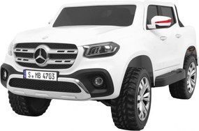 Ramiz Mercedes Benz triedy X pre deti Biely pickup + diaľkové ovládanie + pohon 4x4