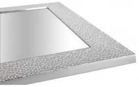 Zrkadlo GLAMOUR/ST Strieborná 40x40 cm