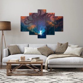 Obraz - Kúzliaci čarodejník (150x105 cm)