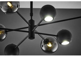 Jupiter 1975 - Luster na tyči MOKA 4xGU10/10W/230V + 4xG9/10W/230V čierna/chróm