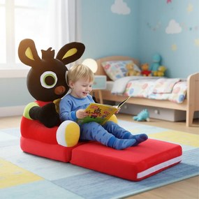 Detské plyšové rozkladacie kresielko KRÁLIK