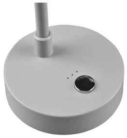 Svetlosivá LED stolová lampa so stmievačom (výška 28 cm) Lenny – Trio