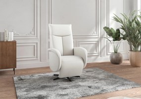 XXXLutz RELAXAČNÉ KRESLO, koža, biela Sit & More - Online Only obývacie izby - 00014401627C