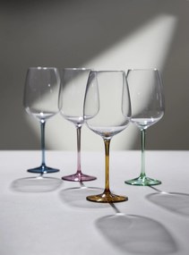Vinné poháre Vienna 530 ml zelené 4 ks