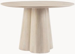 Okrúhly jedálenský stôl z mangového dreva Nassor, Ø 120 cm